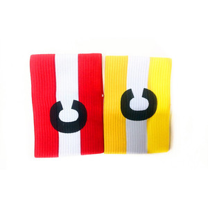 Brazaletes de Capitán Coloridos con Logotipo C de Fútbol, Brazaletes de Nailon de Talla Única, Impresión por Serigrafía y Cosido a Máquina - Product Image 3