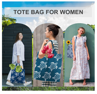 Sac fourre-tout en polyester réutilisable et léger à impression personnalisée Sac d'épicerie en nylon Sac à provisions robuste lavable avec logo