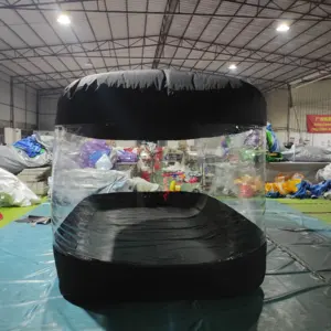 Custom portable inflatable car shade tent black transparent air inflatable bubble car cover