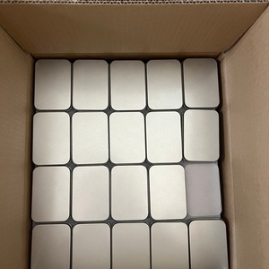 Scatola Quadrata in Latta Argentata all'Ingrosso con Finestra Trasparente in PVC, Contenitore in Metallo Adatto per Gioielli, USB, Giroscopi da Dito, Confezioni - Product Image 4