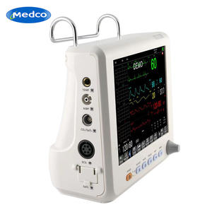 เครื่องมอนิเตอร์ผู้ป่วยอเนกประสงค์ Mk Pm80d หน้าจอ 8 นิ้ว แบตเตอรี่ในตัว ได้รับการรับรองมาตรฐาน CE สำหรับการตรวจสอบสัญญาณชีพ - Product Image 2