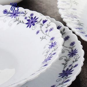 Plato de <span class=keywords><strong>Vidrio</strong></span> <span class=keywords><strong>Opal</strong></span> Templado de 10.5 Pulgadas, Plato para Servir, <span class=keywords><strong>Vajilla</strong></span> de <span class=keywords><strong>Vidrio</strong></span> <span class=keywords><strong>Opal</strong></span>, Diseño Floral Personalizado, Plato para Cena, Proveedor Chino - Product Image 5