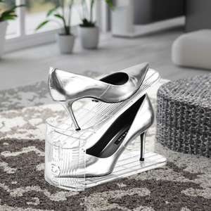 Customizable <strong>White</strong> Portable <strong>Shoe</strong> Organizer Adjustable Stable Rack Best Travel Holder for Smart Closet Home Furniture <strong>Storage</strong> - Product Image 5