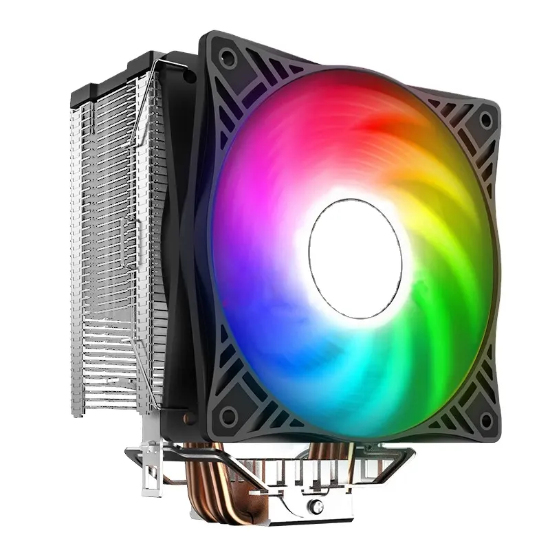 Pccooler 120Mm Pc Cpu RGB Không Khí Quạt Làm Mát Máy Tính Bộ Vi Xử Lý Cooler Linh Kiện PWM Tản Nhiệt Đối Với Intel LGA 1155 2011 AMD Am4/AM3