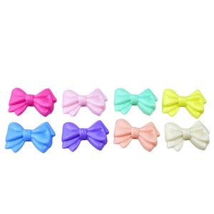Acrylic Solid Color <b>Bow</b> Beads 21x30mm DIY Jewelry Accessories Keychain Mobile Phone Strap Spring Colors - Product Image 5