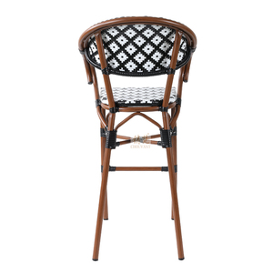 Tabourets de salle à manger empilables/extérieurs <span class=keywords><strong>Chaises</strong></span> de bar commerciales de patio avec accoudoirs <span class=keywords><strong>Chaises</strong></span> de bar bistrot français - Product Image 4