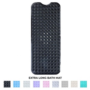 100X40CM Extra <strong>Long</strong> PVC Bathtub <strong>Mat</strong> with Suction Cups Drain Holes Non-Slip <strong>Bath</strong> <strong>Mats</strong> for Bathroom Bathtubs Safety Shower <strong>Mats</strong> - Product Image 2