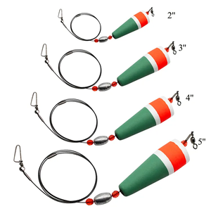 Thiết kế mới EPS bọt popping nút chai nổi Rig Rattle dây thép trọng Float ánh sáng bóng câu cá nổi Bobber câu cá bobbers - Product Image 1