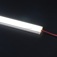 Profilé diffuseur LED carré en alliage d'aluminium 17*8mm, série 6000, éclairage LED encastré pour armoire, lumière 6000K, vente chaude