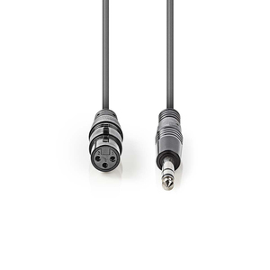 สายสัญญาณเสียง XLR ตัวเมียถึงตัวผู้ขนาด 6.35 มม. ความยาว 1.5 ม. ระดับมืออาชีพแบบบาลานซ์ - Product Image 2