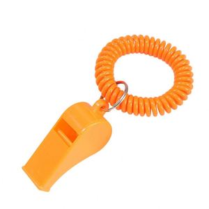 Low Price Custom Logo Sport Whistle With Bracelet Colorful Plastic Whistle <b>Spring</b> Coil Whistle for Sports Activities - Product Image 6