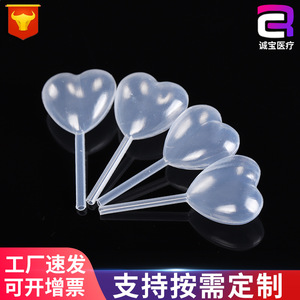 Pipette compte-gouttes jetable transparente en plastique en forme de cœur Chengbao 4 ml pour usage en laboratoire - Product Image 2
