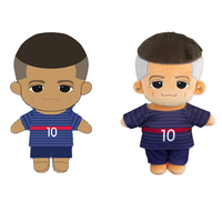 Peluche Mascotte Personnalisable Mini 20cm Football MBape avec Image de Personnage Star pour les Fans de Sport