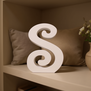 Lettera Decorativa Ilan S 14,5 cm Bianca per Arredamento Casa - Product Image 2