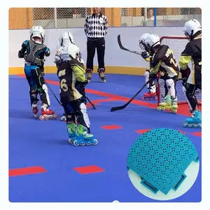 TOP Quality Indoor Hockey Court Inline Flooring Tiles Portable Roller Skating Rink Flooring Roller Hockey Floor Tiles