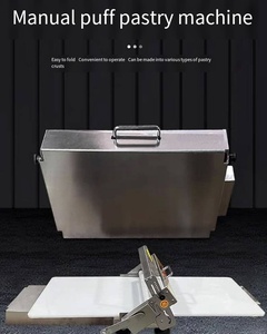 Máquina Laminadora de Masa Manual Comercial, Mini Laminadora de Masa para Croissants, Rodillo de Grosor Ajustable para Pan, <span class=keywords><strong>Pizza</strong></span>, <span class=keywords><strong>Pasta</strong></span>, Uso Doméstico en Panadería - Product Image 3