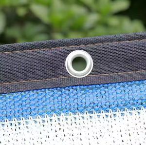 Filet pare-soleil tissé en HDPE bleu et <span class=keywords><strong>blanc</strong></span>, <span class=keywords><strong>rectangulaire</strong></span>, carré, pour jardin - Product Image 3