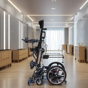 Silla de Ruedas Eléctrica con Función de Bipedestación para Personas con Discapacidad, Freno Electromagnético, Suministros de Rehabilitación y Terapia - Product Image 2