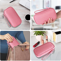 JIAEN Étui de rangement portable et durable pour voyage, organiseur de technologie personnalisé, support de câbles pour écouteurs, chargeur de câbles électroniques