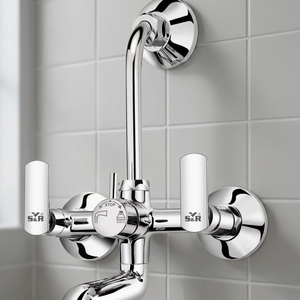 Robinet mural double sortie en alliage de zinc durable, robinet d'arrosage de jardin, vanne de plomberie robuste - Product Image 2