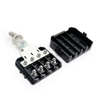 Bloc de fusibles à borne de batterie 3 voies 12V-24V, support de fusibles à visser pour fusibles ANS MIDI 200A