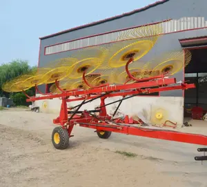 Weiwei Tractor-type hydraulic rake haying machine for pasture straw collection and tilling