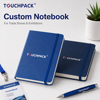 Carnet personnalisé pour salon professionnel, couverture en cuir, logo personnalisé, journal gaufré pour événements, cadeaux d'entreprise
