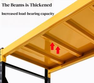 رفوف مستودع مستودعات عالية الطلب مع أرفف تخزين أرفف تراص بألوان مخصصة للمصنع - Product Image 2