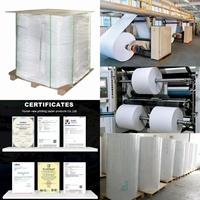 Etiqueta térmica de fábrica 50x25 57x32 60x40 100x100 100x150 Etiqueta adhesiva de código de barras Etiqueta de papel térmico de envío