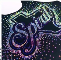 Transfert thermocollant personnalisé en strass extensibles, effet bling, pour maman de danseuse, avec paillettes thermocollantes, écologique, sans nickel, en cristal, pour t-shirts et articles de sport