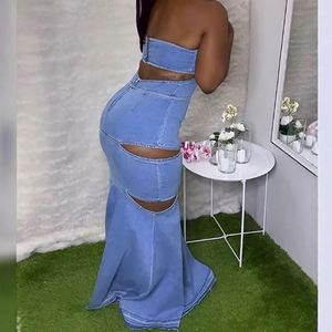 New Women Fashion Sleevess Sexy Slim Fit <strong>Wrap</strong> Hip <strong>Dress</strong> - Product Image 1