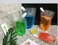 Bolsa de plástico transparente con boquilla de succión para bebidas, bolsa con boquilla de succión para boquilla de Jam, venta al por mayor