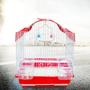 2022 yeni düşük adedi OEM kuş kafesi plastik tepsi ile metal papağan kuş kafesi hayvan kafesleri - Product Image 5