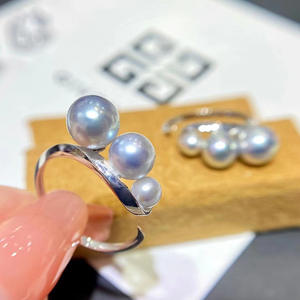 Support vide pour bague en argent S925 avec perles DIY de 8-10 mm, 1047 séparations de couleur, support pour bijoux en argent - Product Image 1