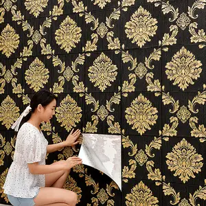 Pemasok Stiker Kertas Dinding Vinil Super Murah Dekorasi Rumah Bata 3d Perekat Sendiri Pvc Wallpaper Ubin Tahan Air