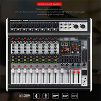 Console de mixage audio numérique professionnelle GL portable avec effets vocaux, 6/8/12/16 canaux, 99 effets DSP, système de console DJ