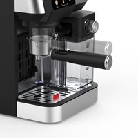 Machine à expresso électrique programmable à une touche, mousseur à lait automatique, cafetière 20 bars pour cappuccino, latte, acier inoxydable