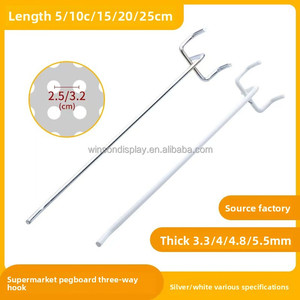 Hot Sale Free Samples Metal Chrome Pegboard Hook/ Price Tag <b>Wire</b> Display Hooks - Product Image 3