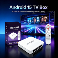 Boîtier TV OTT H6 Plus Android 15.0 4K HD 2 Go + 8 Go Ethernet 100 M Récepteur Smart TV - Meilleures ventes