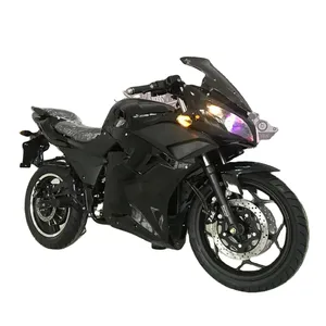 Дешевый гоночный Электрический мотоцикл с двойными батареями 3000 Вт, 72 в, высокая скорость, для взрослых