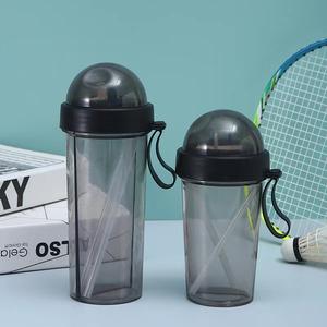 Gobelet transparent portable personnalisé de 600ml pour sports de plein air, salle de sport, fitness, voyage, bouteille <span class=keywords><strong>en</strong></span> plastique réutilisable, motivateur direct pour boire - Product Image 5