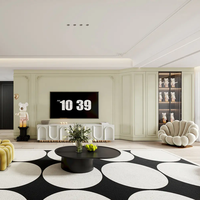 Matériaux OEM Panneau mural décoratif en bois d'ingénierie revêtu à base d'huile de style européen pour intérieurs de luxe