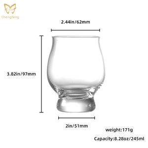 Chì miễn phí pha lê Bourbon Trail <span class=keywords><strong>Whisky</strong></span> kính máy rửa chén an toàn nhà hàng chất lượng Bourbon nếm kính 245ml - Product Image 2