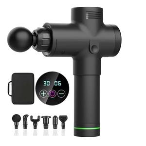 Pistola de masaje de percusión calentada con pantalla táctil LCD para alivio del dolor muscular del pie del cuerpo de la cara mejor 2025 - Product Image 1