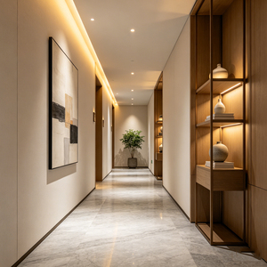 Luxury Hotel Lobby <b>Rectangle</b> <b>Wall</b> Art Aluminum Eco-Friendly Custom Lighting Solution for Modern Hospitality Interior Decoration - Product Image 1