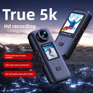 Cámara Deportiva 5k WiFi Antivibración con Doble Pantalla, Resistente al Agua, Cámara de Acción Portátil, Grabadora de Video de Viaje, Cámara Subacuática - Product Image 1