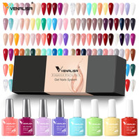 12 pièces/kit Venalisa vernis à ongles Gel coffret cadeau élégant vernis à ongles tremper UV LED haute Piment paillettes système de Gel UV