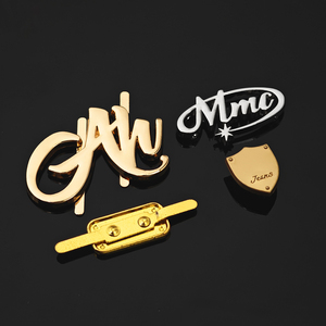 Herrajes para Bolsos, Etiqueta Metálica, Accesorios para Bolsos, Etiqueta Grabada con Logotipo de Marca Dorado, Placa Metálica, Logotipo Metálico Personalizado para Bolsos - Product Image 5