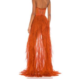 Nouvelles Robes d'Automne en Gros pour Femmes, Tenues Quotidiennes Personnalisées, Robes de Soirée de Luxe en Chiffon sans Bretelles Grandes Tailles - Product Image 2