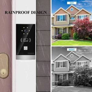 VIDEW IP65 ponsel pintar, bel pintu Video WiFi desain tahan air, bel pintu penglihatan keamanan rumah kamera bel pintu - Product Image 4